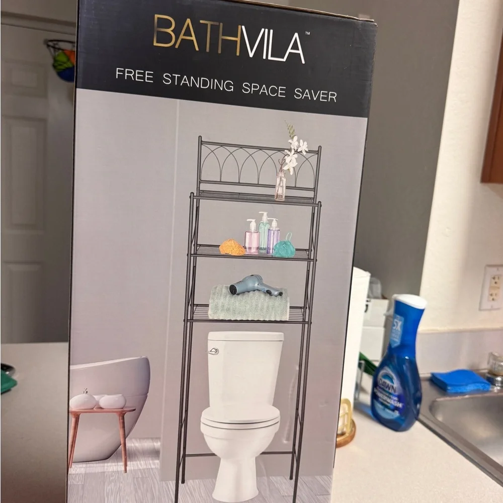 Black Free Standing Space Saver